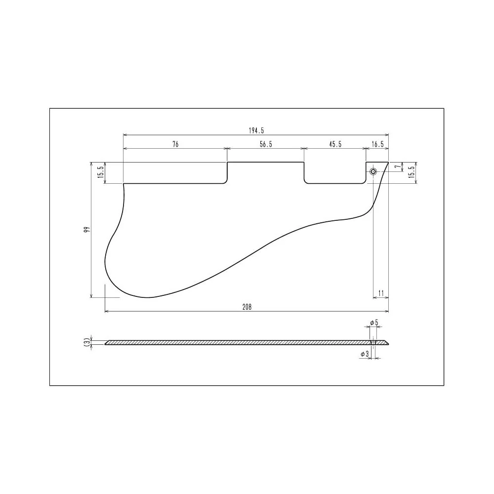 1959 Historic Gibson ES-335 Long-Style Replacement Pickguard Relic - Image 3