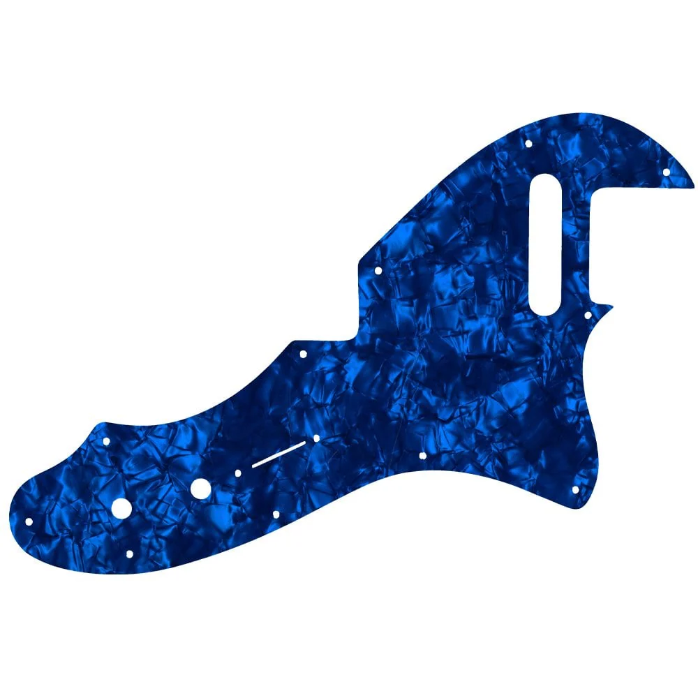 1969 Tele Thinline - Dark Blue Pearl Black/White/Black Lamination - Image 2