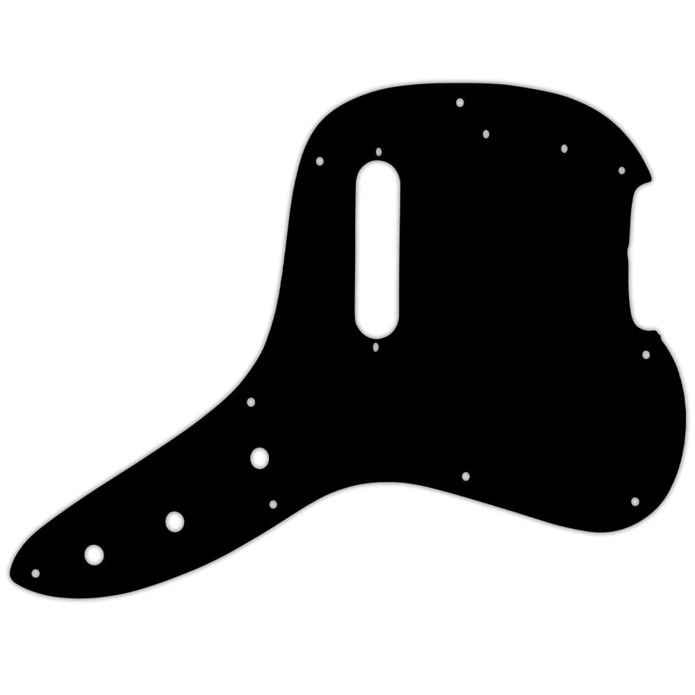1978 Musicmaster Bass - Solid Shiny Black .090" / 2.29mm thick, with bevelled edge