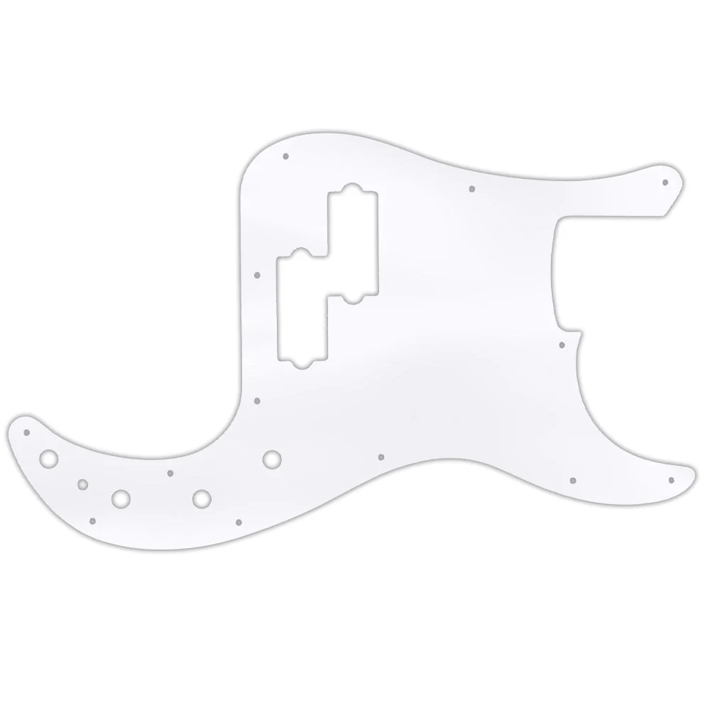 Made In Mexico Deluxe Active Special and Player Plus Active Precision Bass - Clear Acrylic Thick