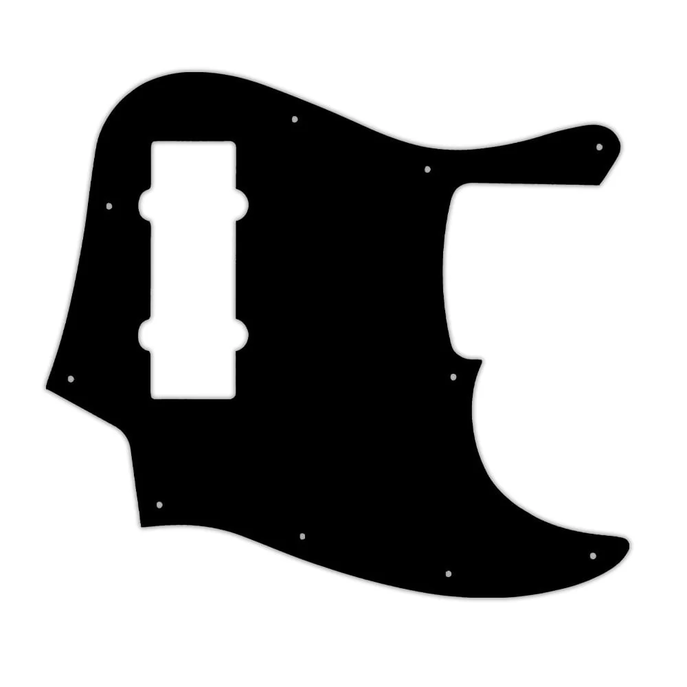 2014 Made In China 5 String Modern Player Jazz Bass V Satin - Solid Shiny Black .090" / 2.29mm thick, with bevelled edge