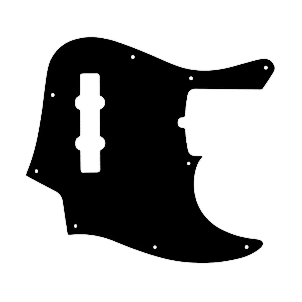 2019 4 String American Ultra Jazz Bass - Matte Black .090" / 2.29mm thick, with bevelled edge.