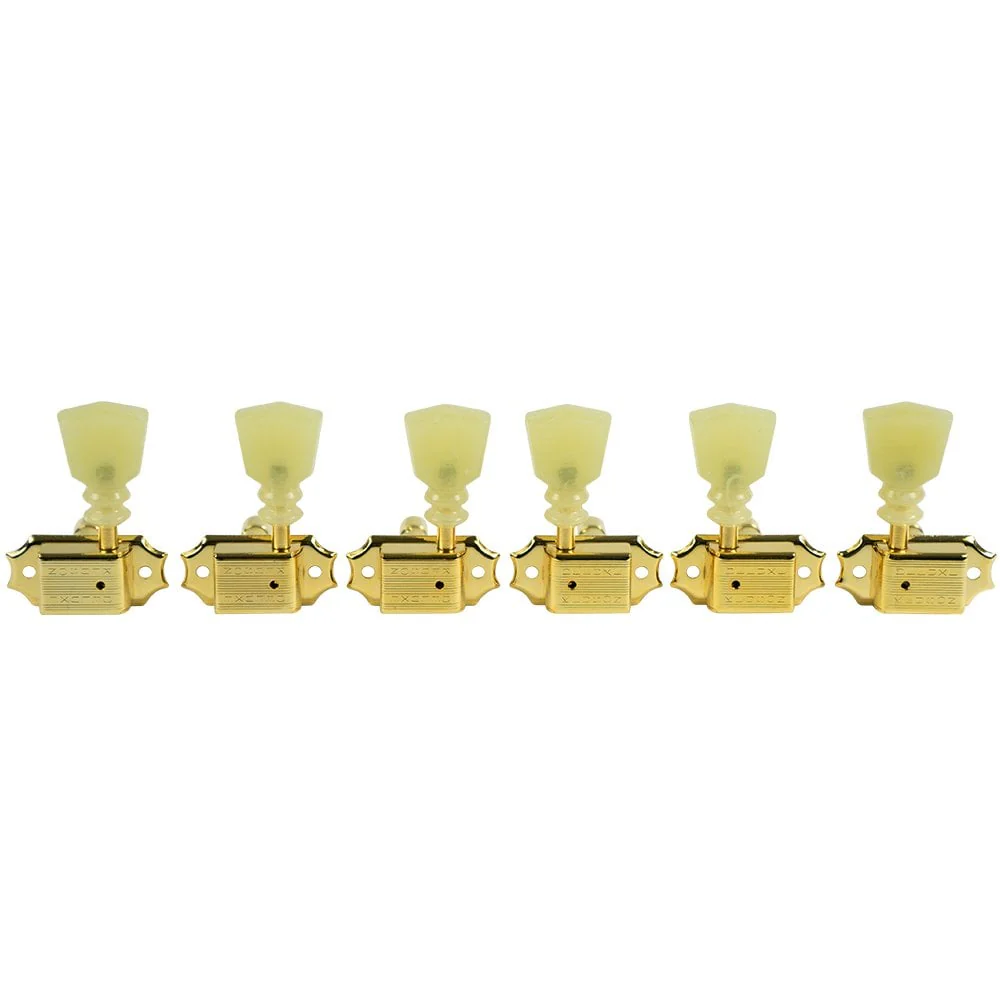 3+3 Double Ring Button - Locking Tuner- Double Line - Image 2