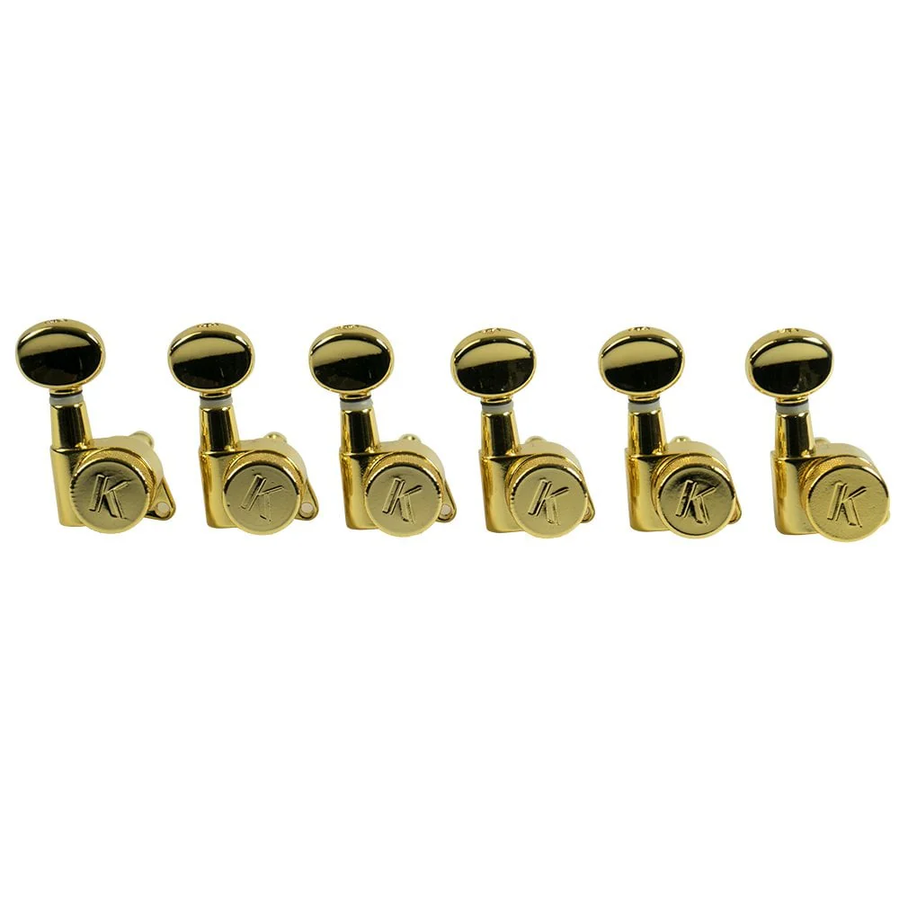 6 In Line Locking Contemporary Diecast Series Tuning Machines 19:1 Gear Ratio - Image 3