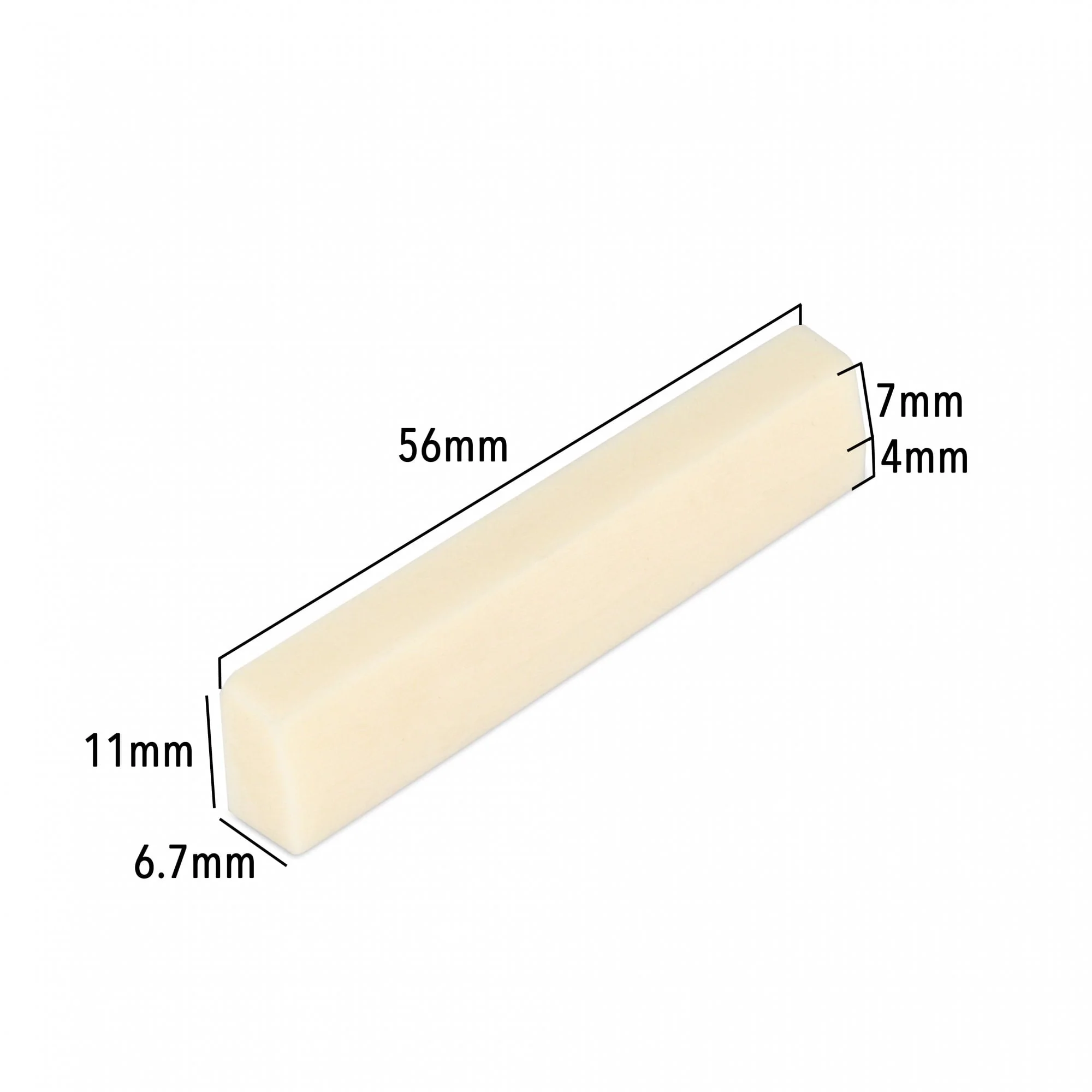 Acoustic Bone Nut Blank Oversized - Image 4