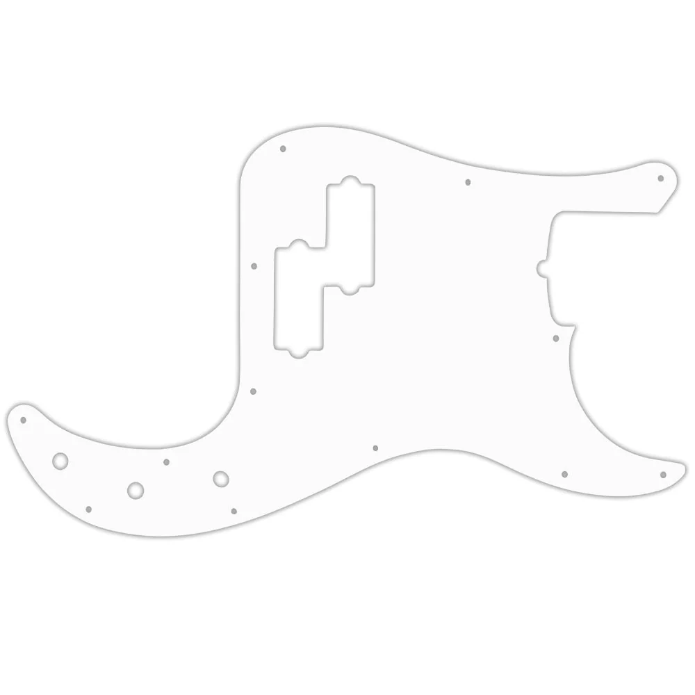 American Performer Precision Bass - Solid Shiny White .090" / 2.29mm thick, with bevelled edge