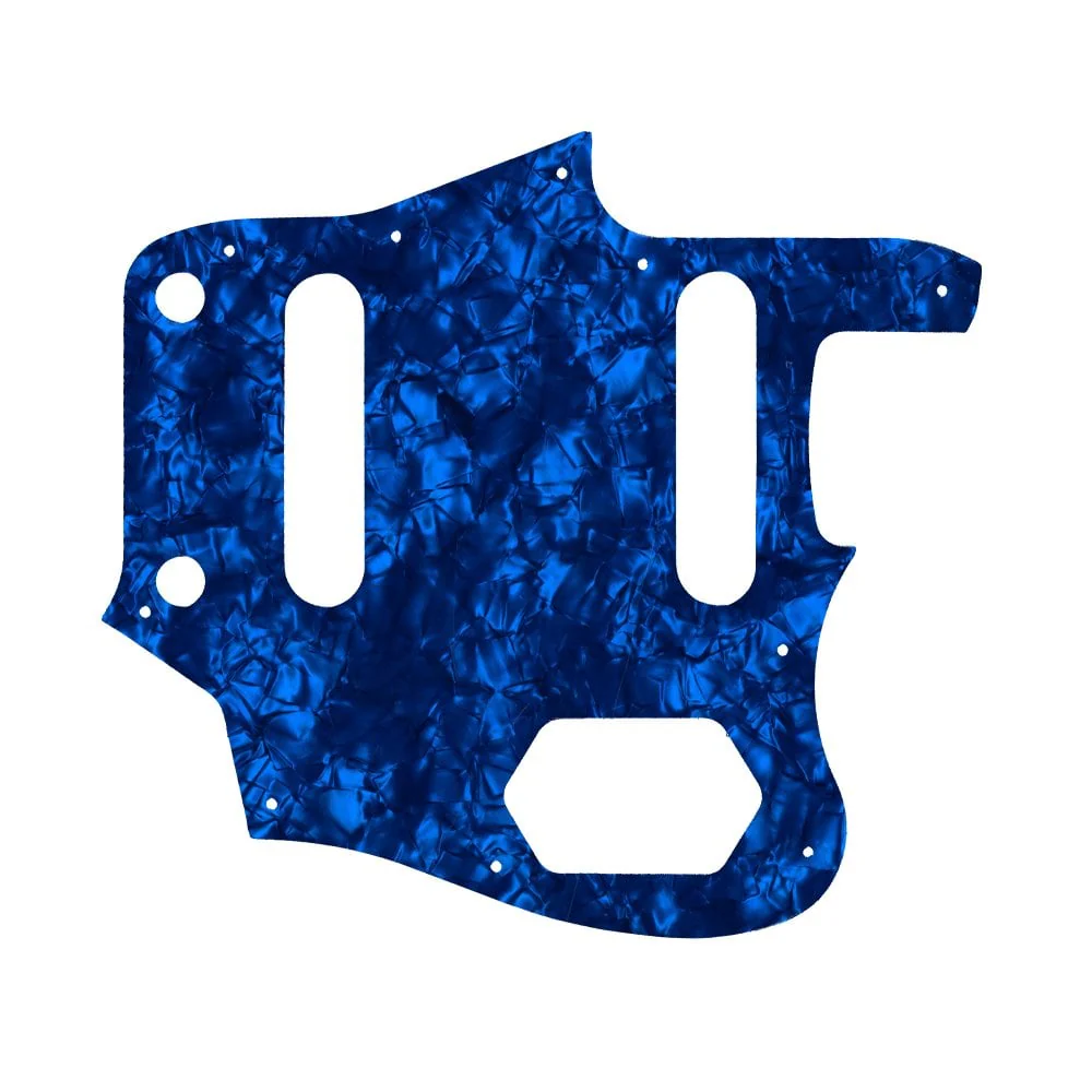 American Professional Jaguar - Dark Blue Pearl Black/White/Black Lamination