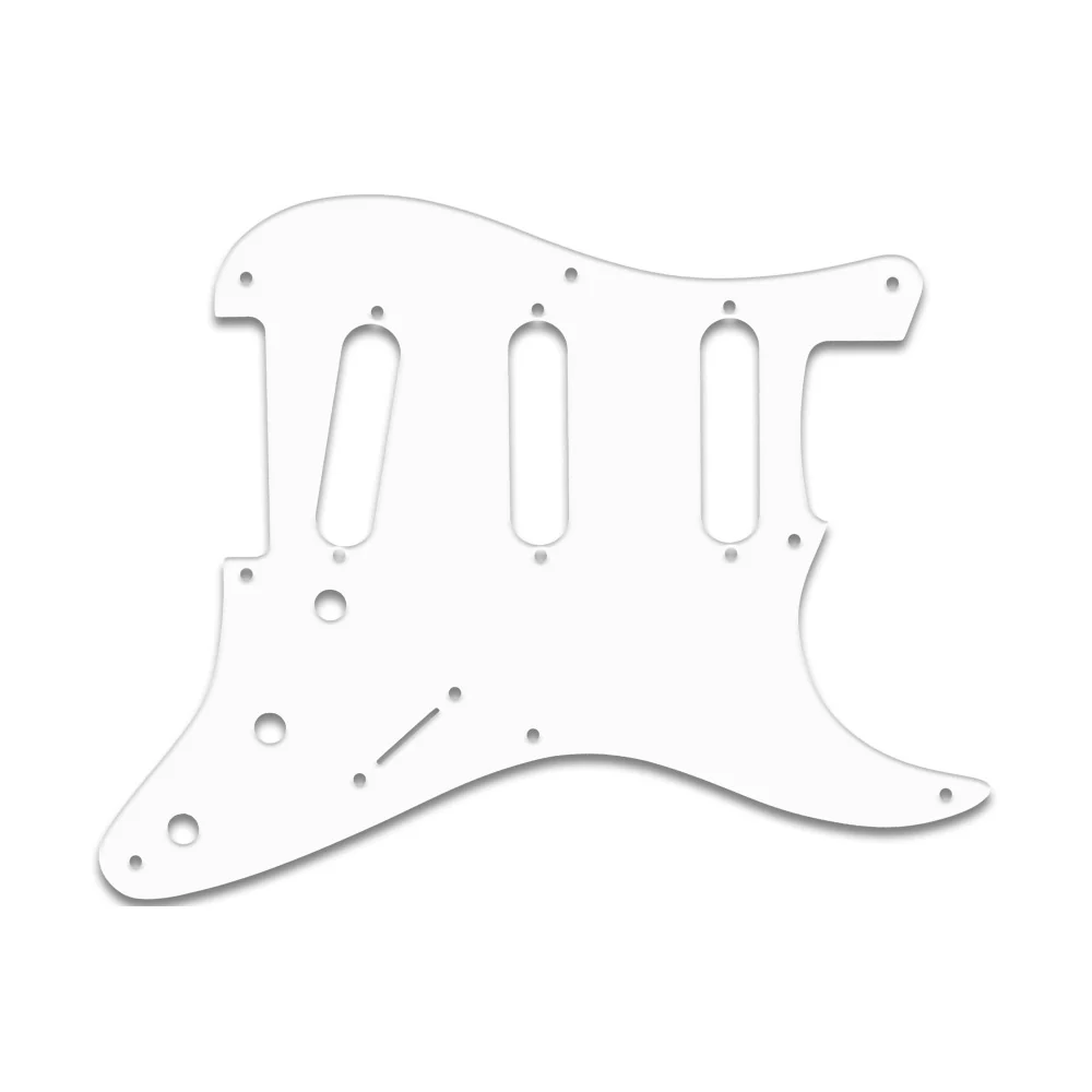 Eric Johnson/Eric Clapton/Stevie Ray Vaughan Signature Strats - White/Black/White 3 ply