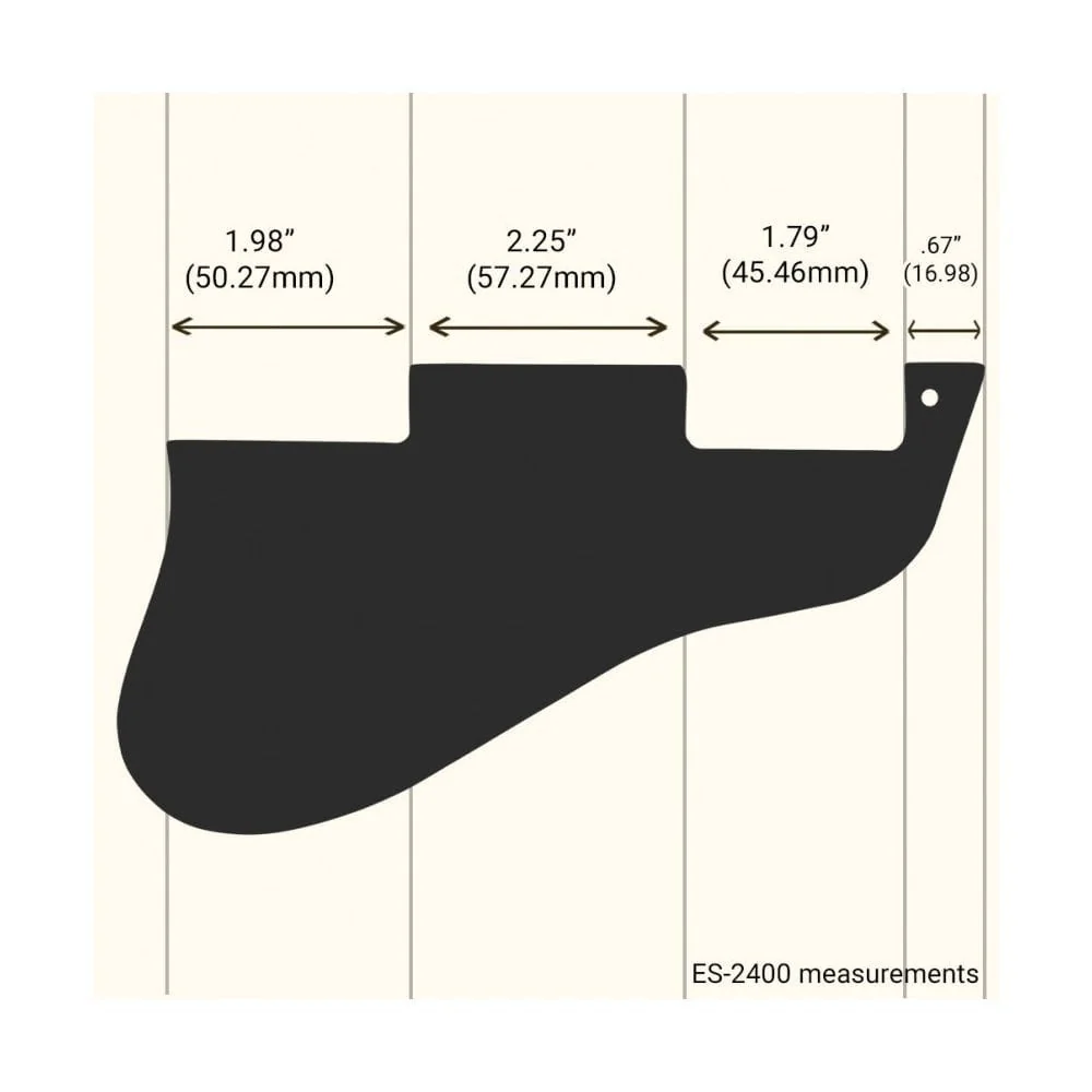 ES-335 Replacement Pickguard for USA 1960's Era Original and Reissue Models - Cream Pearl - Image 3