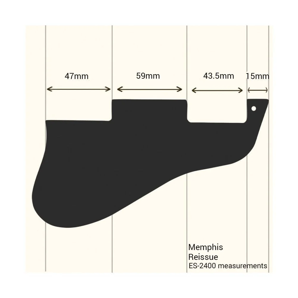 ES-335 Replacement Pickguard for USA 1960's Era Original and Reissue Models - Green Mirror - Image 4