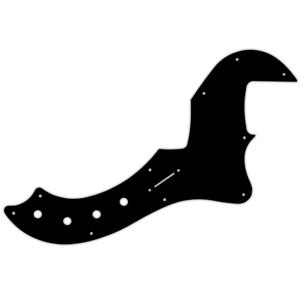 Fender 4 String American Deluxe or American Elite Dimension Bass IV - Thin Shiny Black .060" / 1.52mm Thickness, No Bevelled Edge