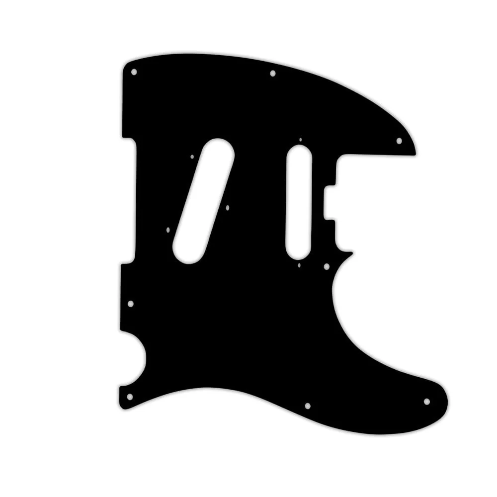 Fender Parallel Universe American Elite Nashville Telecaster HSS - Thin Shiny Black .060" / 1.52mm Thickness, No Bevelled Edge