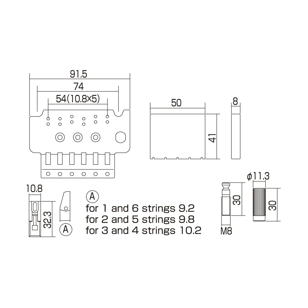 Floyd Rose Licensed Bridge GE1996T - Image 8
