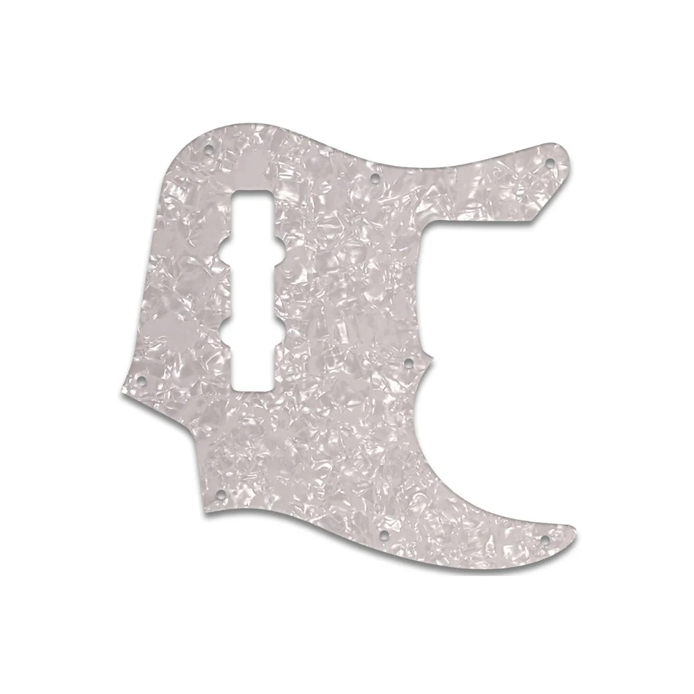 Jazz Bass Longhorn (22 Fret) - White Pearl W/B/W Lamination