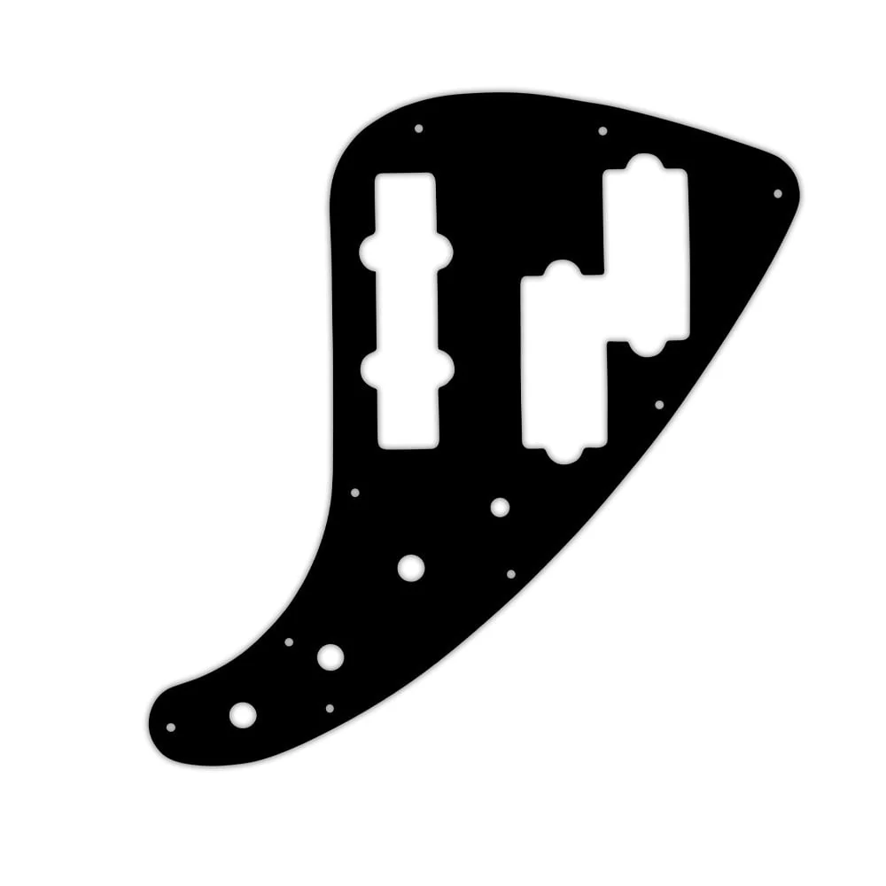 JP-90 Jazz Bass - Matte Black .090" / 2.29mm thick, with bevelled edge.