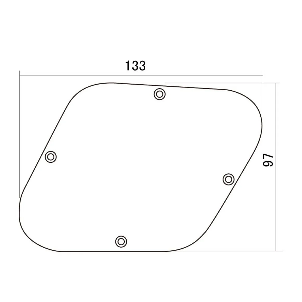 Les Paul Backplate - Solid Cream - Image 2