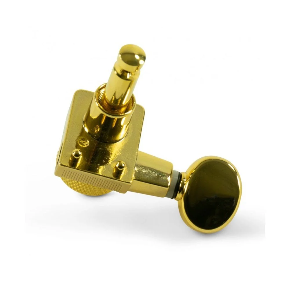 Locking Tuners For Fender USA Standards, 6 In Line - Oval Metal Button 19:1 Gear Ratio - Image 9
