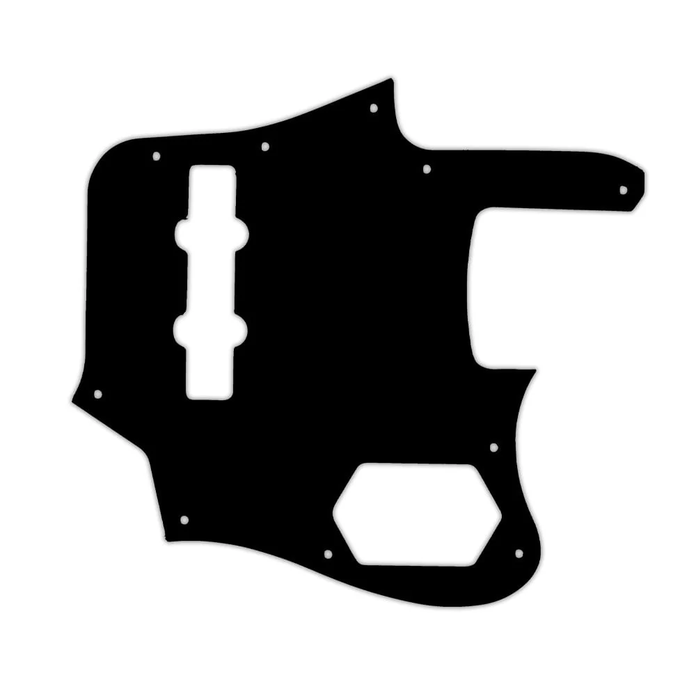 Made In Japan Deluxe Jaguar Bass 2012 - 2013 - Matte Black .090" / 2.29mm thick, with bevelled edge.
