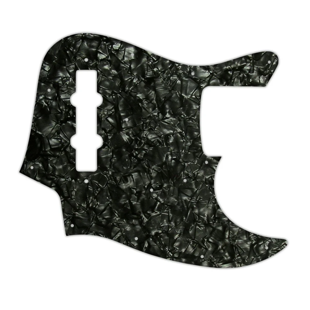 Made In Japan Jazz Bass - Black Pearl/White/Black 3 Ply - Image 2