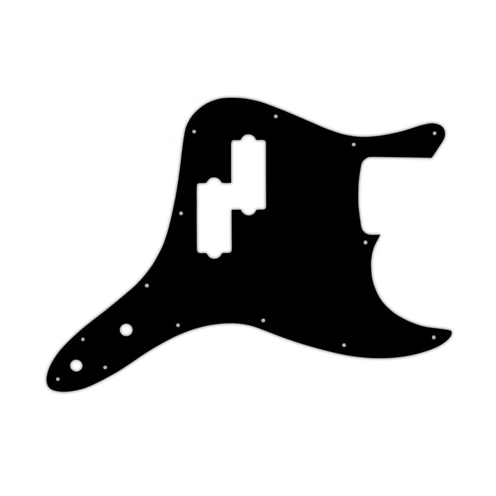 Mark Hoppus Jazz Bass - Thin Shiny Black .060" / 1.52mm Thickness, No Bevelled Edge - Image 2