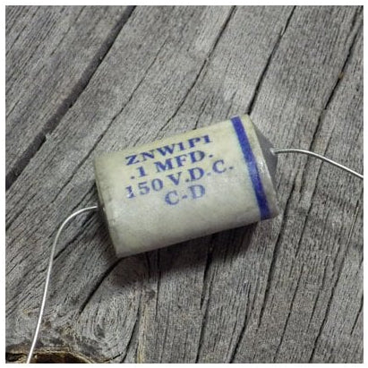 Phone Book "F60" Capacitor Wax Impregnated Paper & Foil - 0.1 µF - Image 2