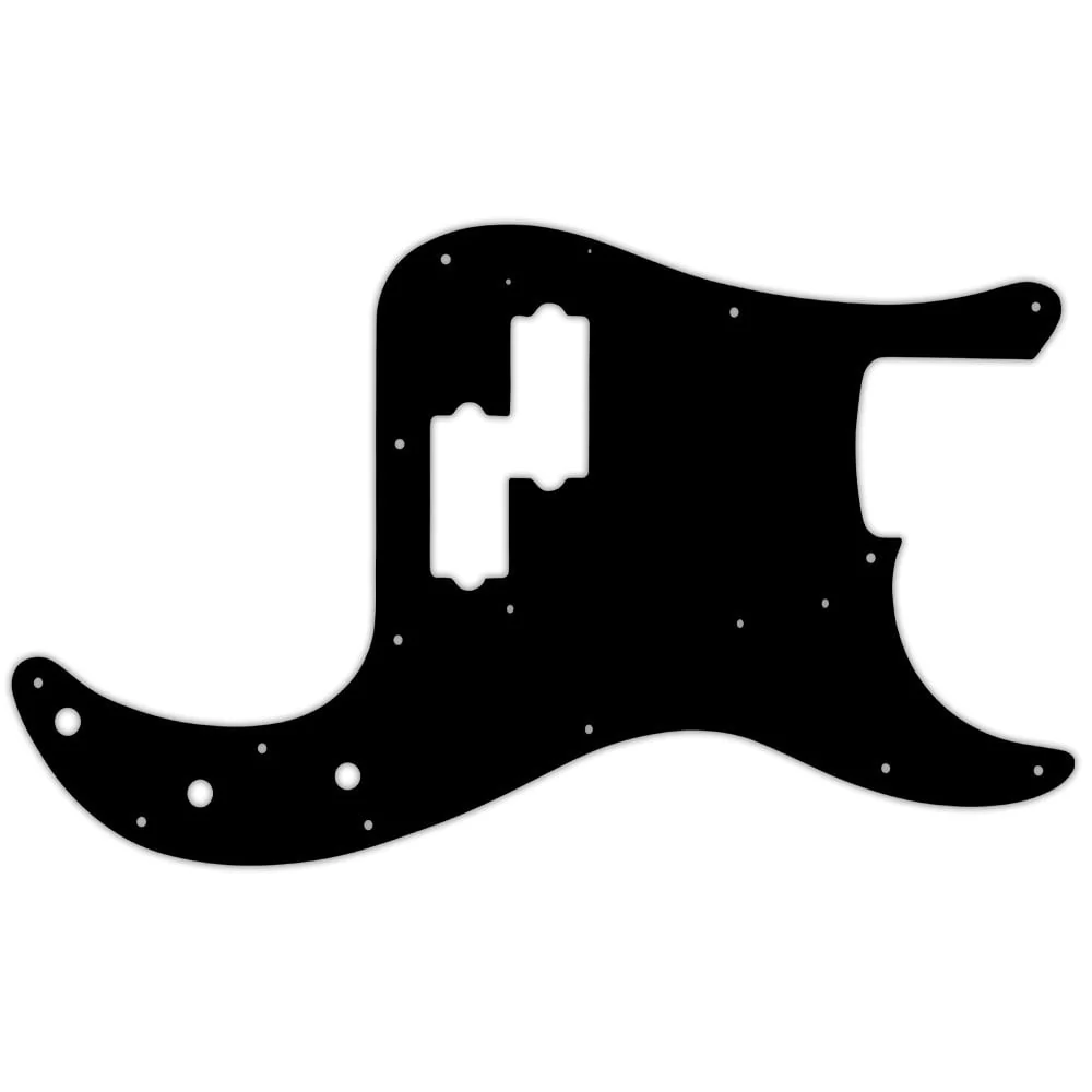 Precision Bass 1962-1964 - Solid Shiny Black .090" / 2.29mm thick, with bevelled edge