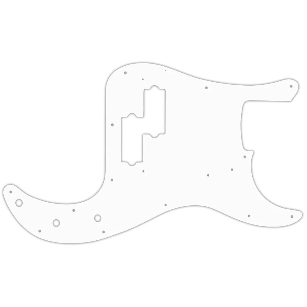 Precision Bass 1962-1964 - Thin Shiny White .060" / 1.52mm Thickness, No bevelled Edge