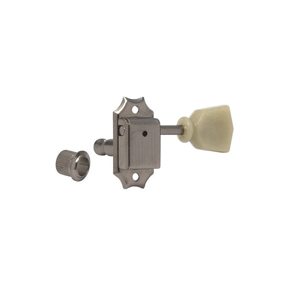 SD90 Vintage-style 3 aside tuners, Green Pearl Tulip-Shape Buttons - Image 2