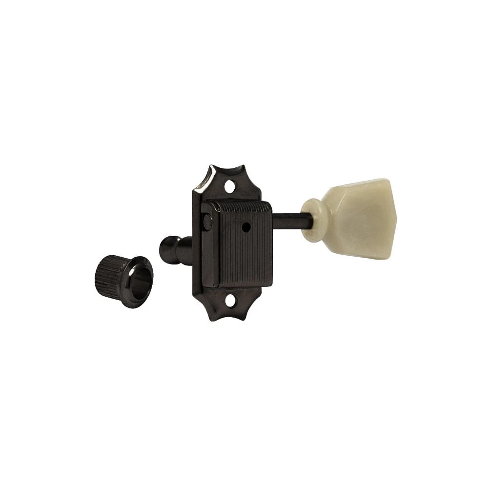 SD90 Vintage-style 3 aside tuners, Green Pearl Tulip-Shape Buttons - Image 3
