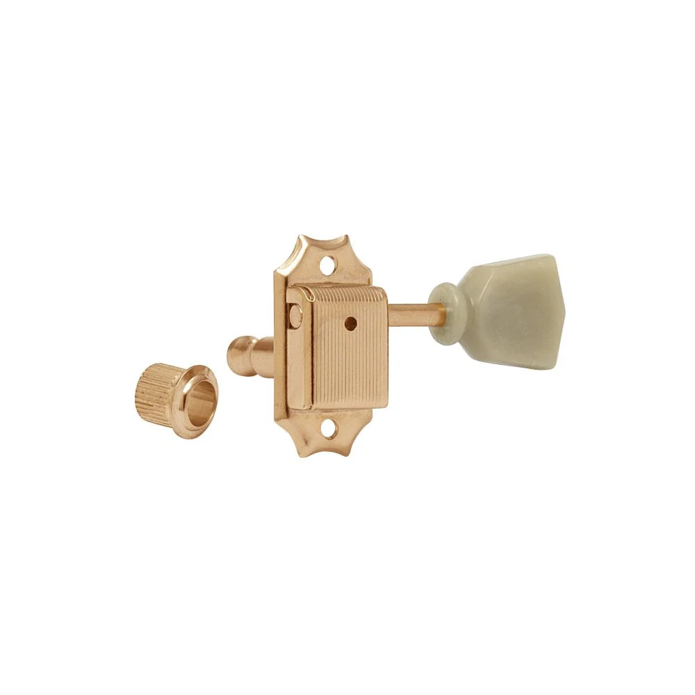 SD90 Vintage-style 3 aside tuners, Green Pearl Tulip-Shape Buttons - Image 4