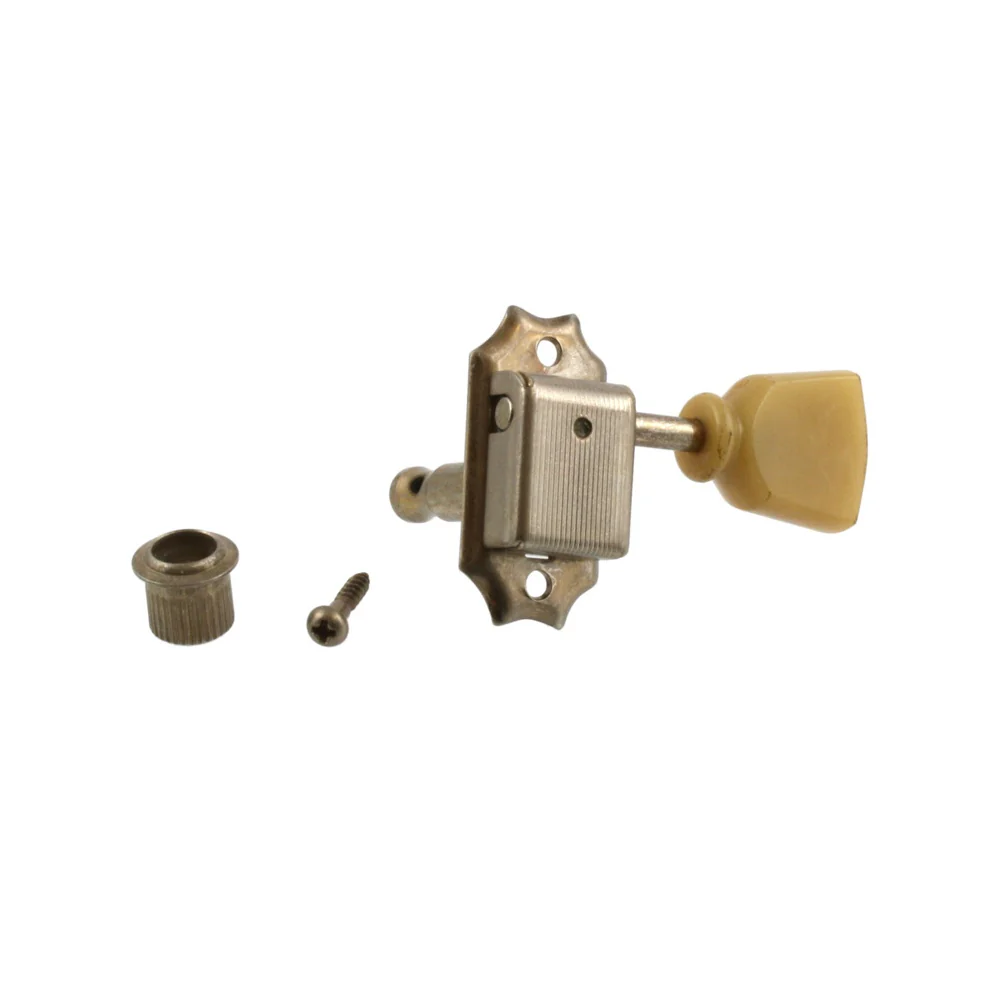 SD90 Vintage-Style 3 Aside Vintage Aged / Relic Nickel Finish Tuning Machines - Image 2