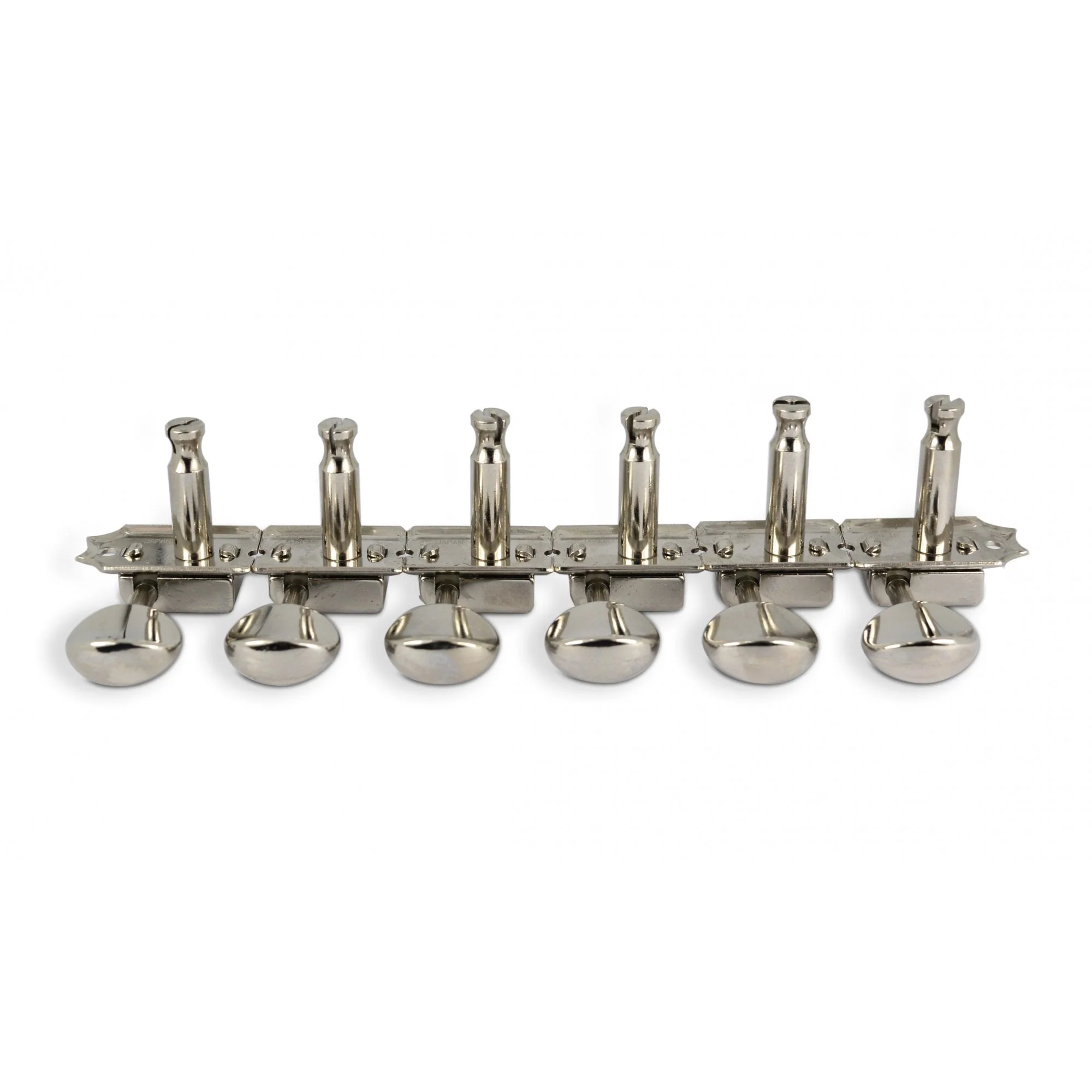 SD91 Staggered Post 6 In Line Vintage Style Machine Heads Nickel - Image 3