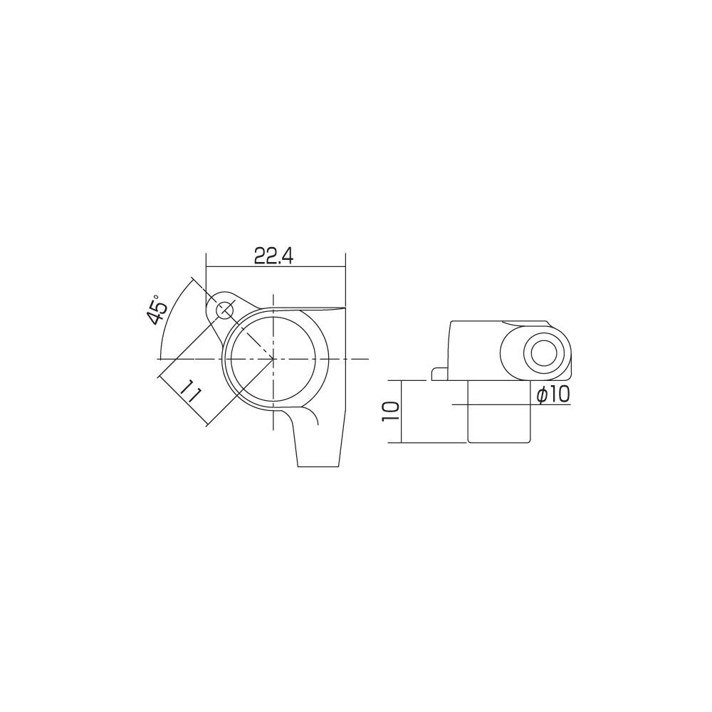 SG381 Magnum Lock Traditional Tuners 6 In Line with Rounded Mini Buttons (Model 05) 16:1 Gear Ratio - Image 7