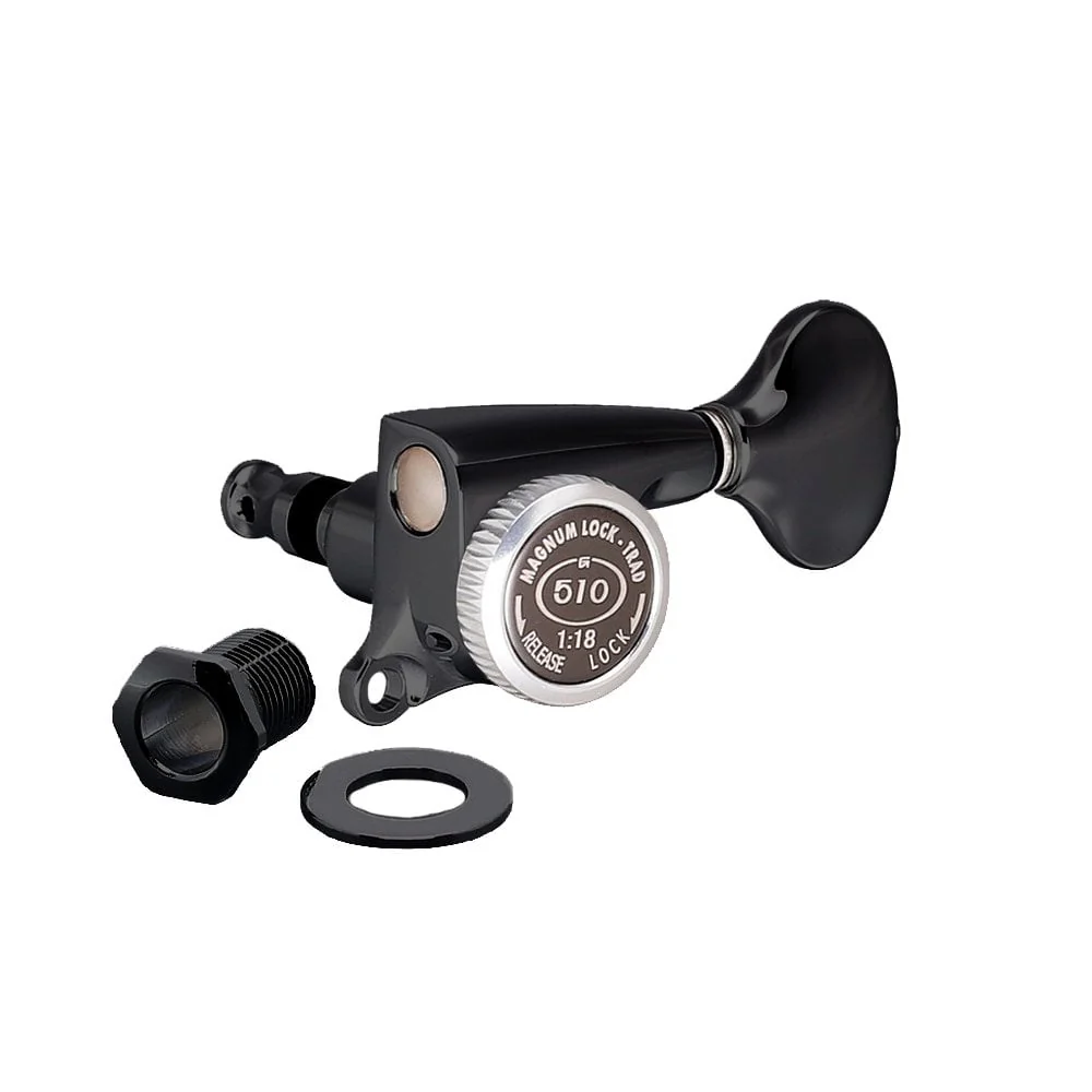 SGS510Z Magnum Lock 6 in Line Traditional Locking Tuning Machines 18:1 Ratio - Image 4