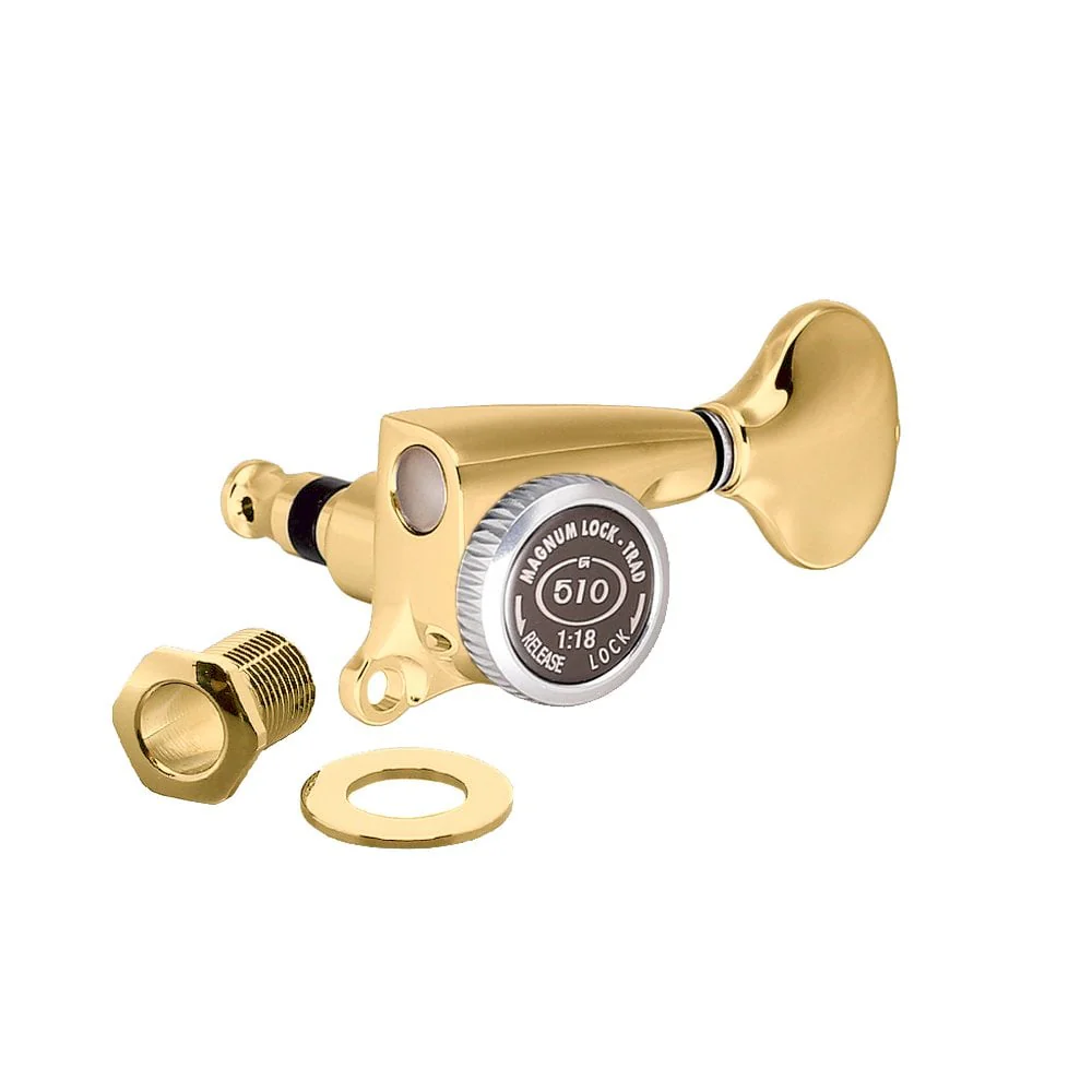 SGS510Z Magnum Lock 6 in Line Traditional Locking Tuning Machines 18:1 Ratio - Image 5