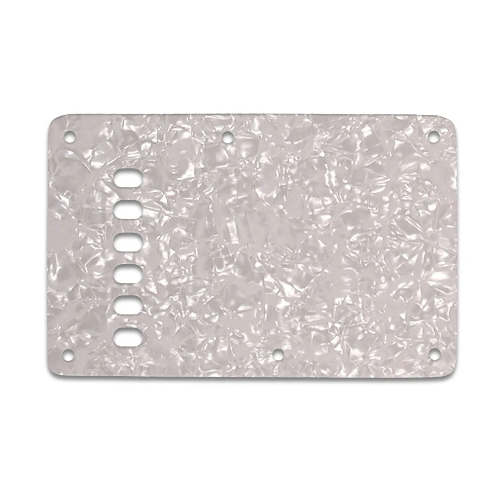 Strat Backplate Vintage - White Pearl White/Black/White 3 ply lamination