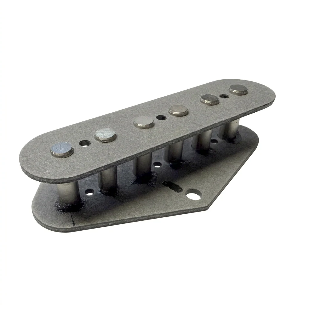 Tele Pre-built Pickup Bobbin With Bevelled and Magnetised Polepieces - Image 2