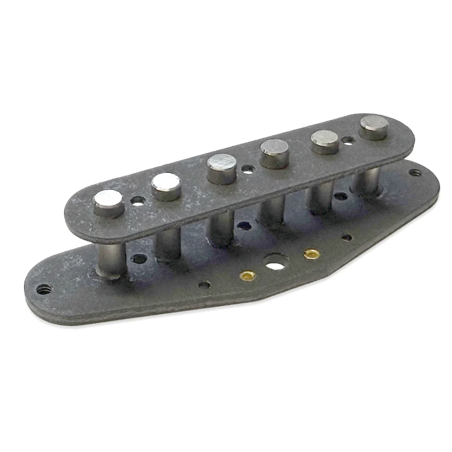Strat Pre-built Pickup Bobbin With Staggered, Bevelled and Magnetised Polepieces