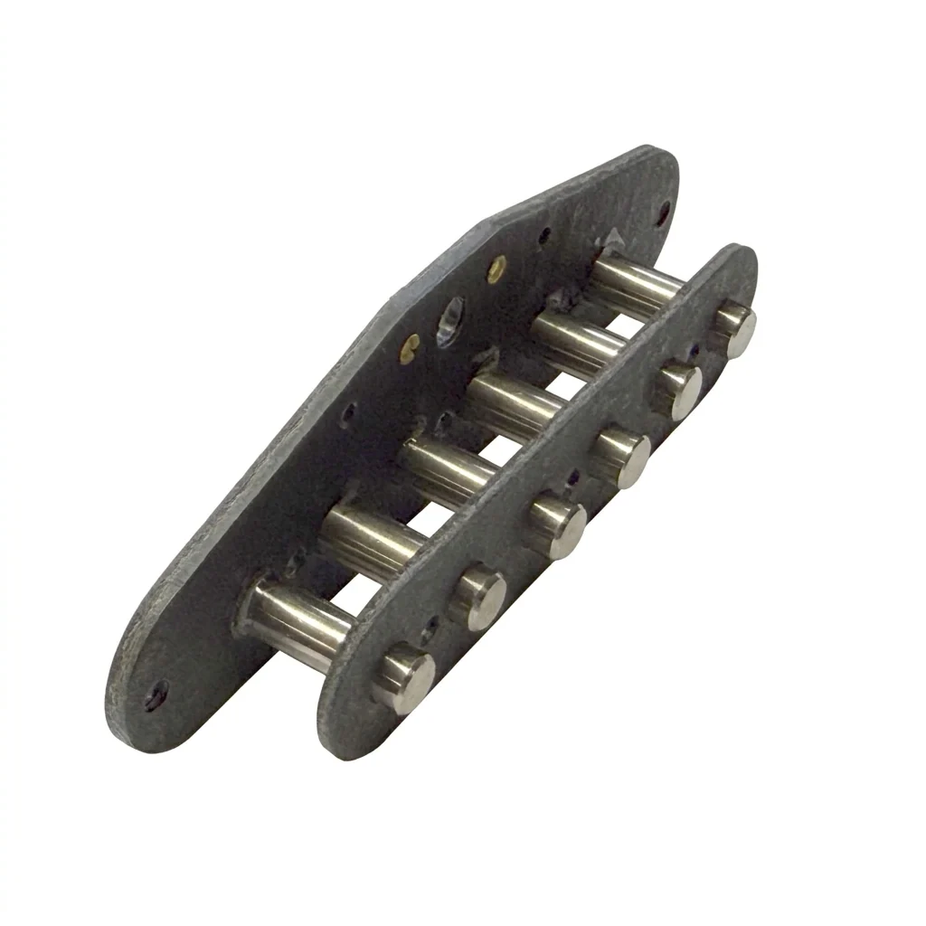 Strat Pre-built Pickup Bobbin With Staggered, Bevelled and Magnetised Polepieces - Image 3