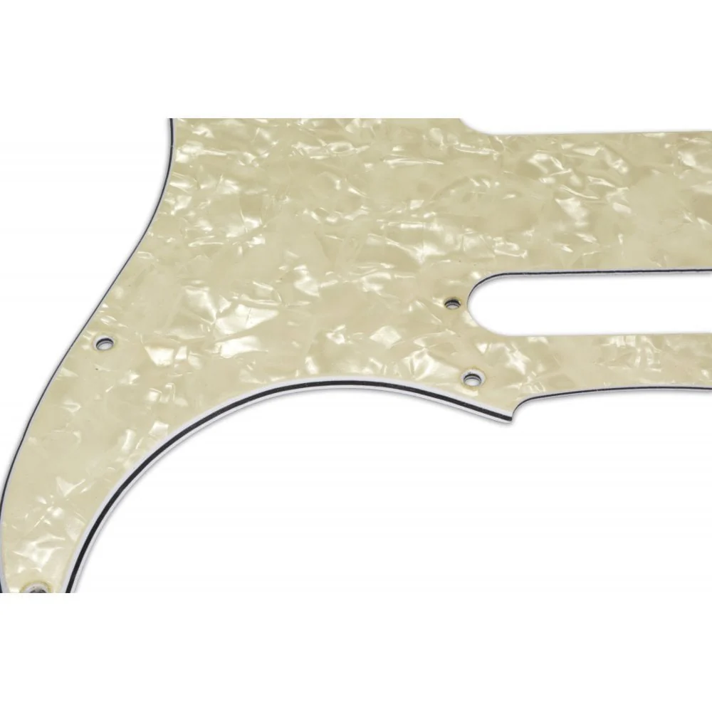 Strat Tom Delonge - Aged Pearl White/Black/White 3 ply Lamination - Image 3