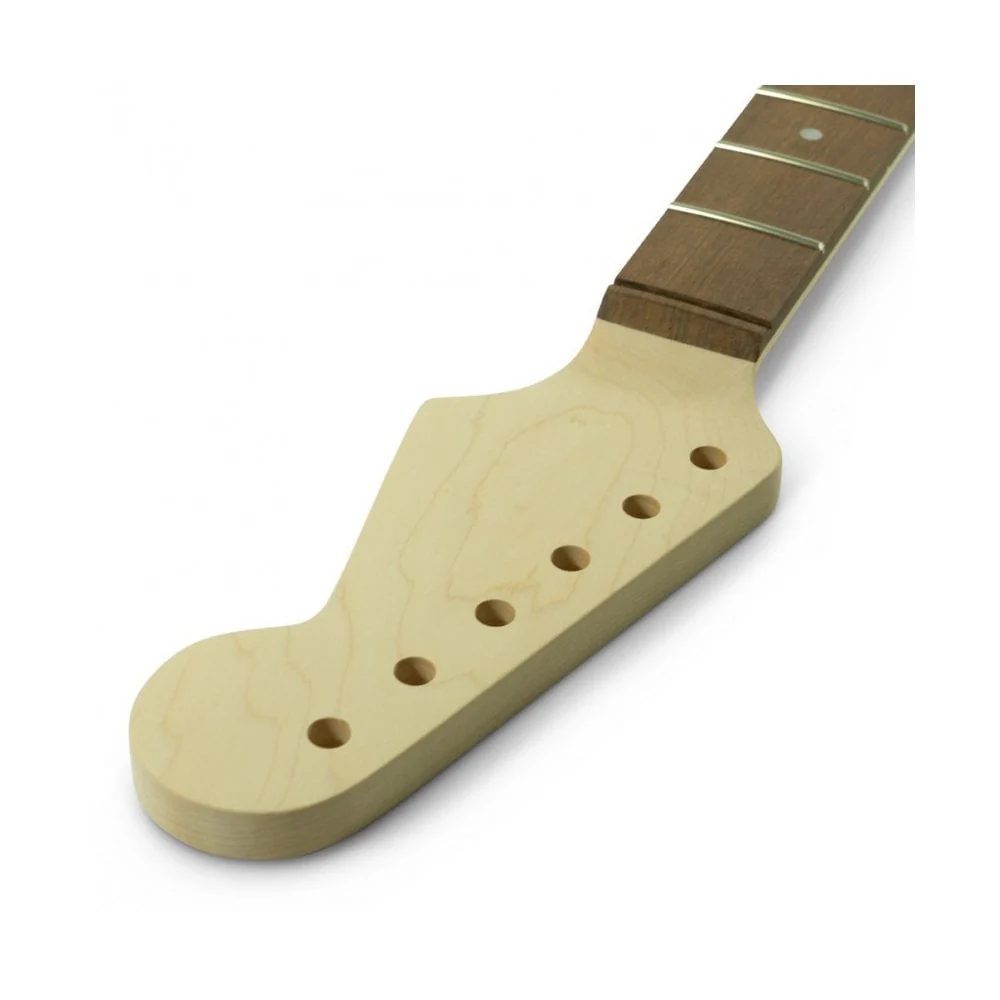 Stratocaster Licensed By Fender Replacement Neck - Fat Maple with Rosewood Fingerboard Unfinished - Image 4