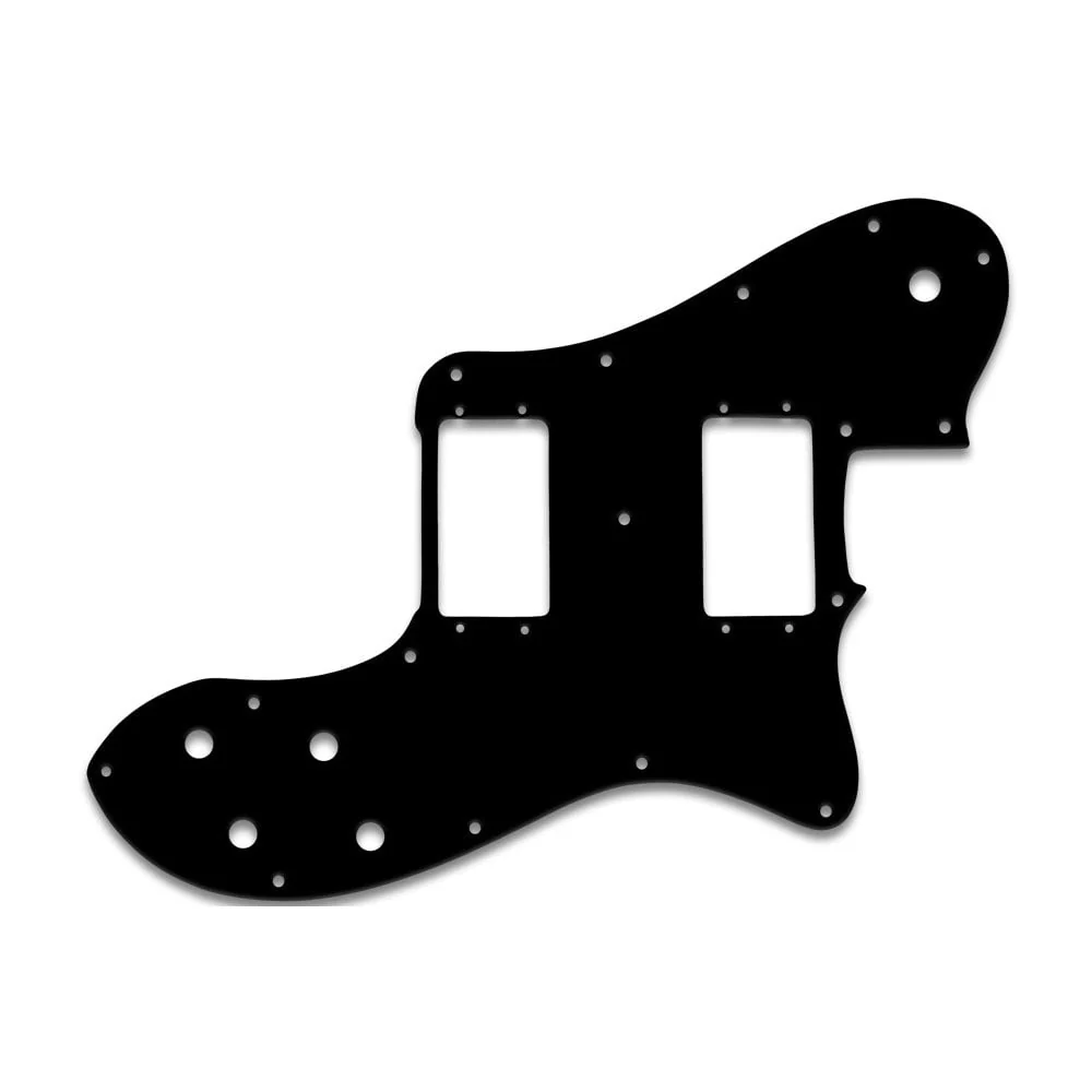 Tele Deluxe - Black Cream Black Fender Wide Range Humbuckers - Image 2