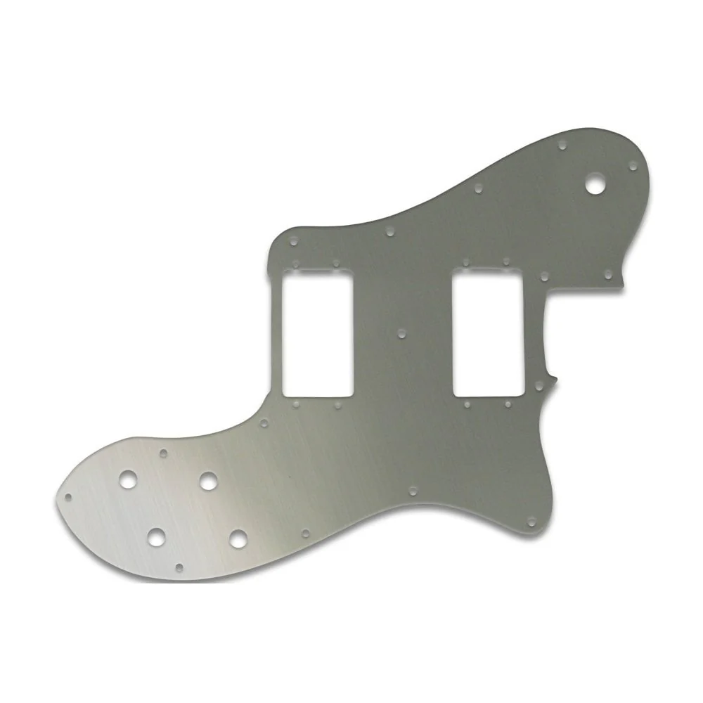 Tele Deluxe - Brushed Silver (Simulated) Fender Wide Range Humbuckers - Image 2