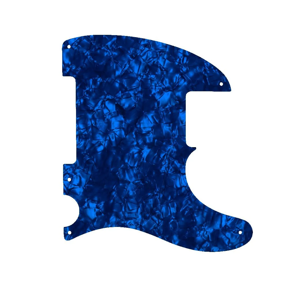 Tele / Esquire 5 Hole - Dark Blue Pearl Black/White/Black Lamination