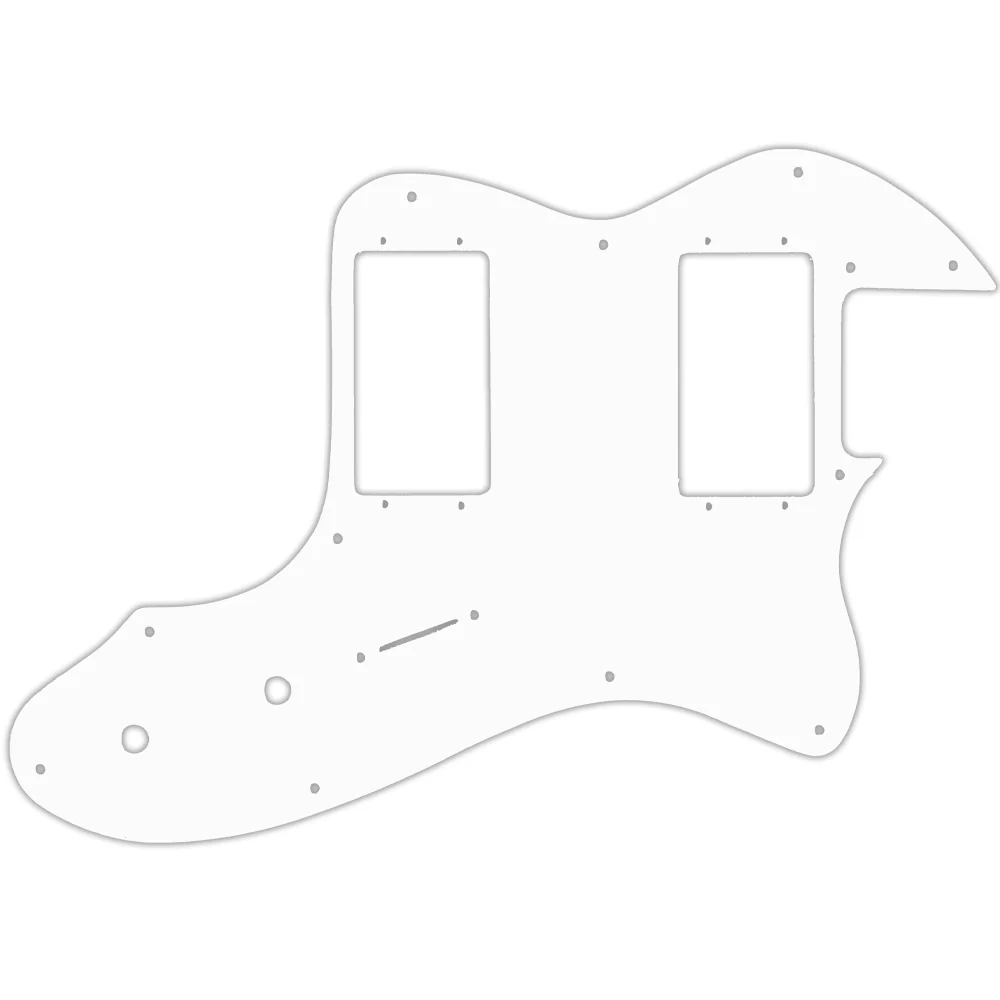 Tele Thinline 1999-Present Made In Mexico Or 2012-2013 American Vintage '72 Telecaster Thinline - White Black White Fender Wide Range Humbuckers