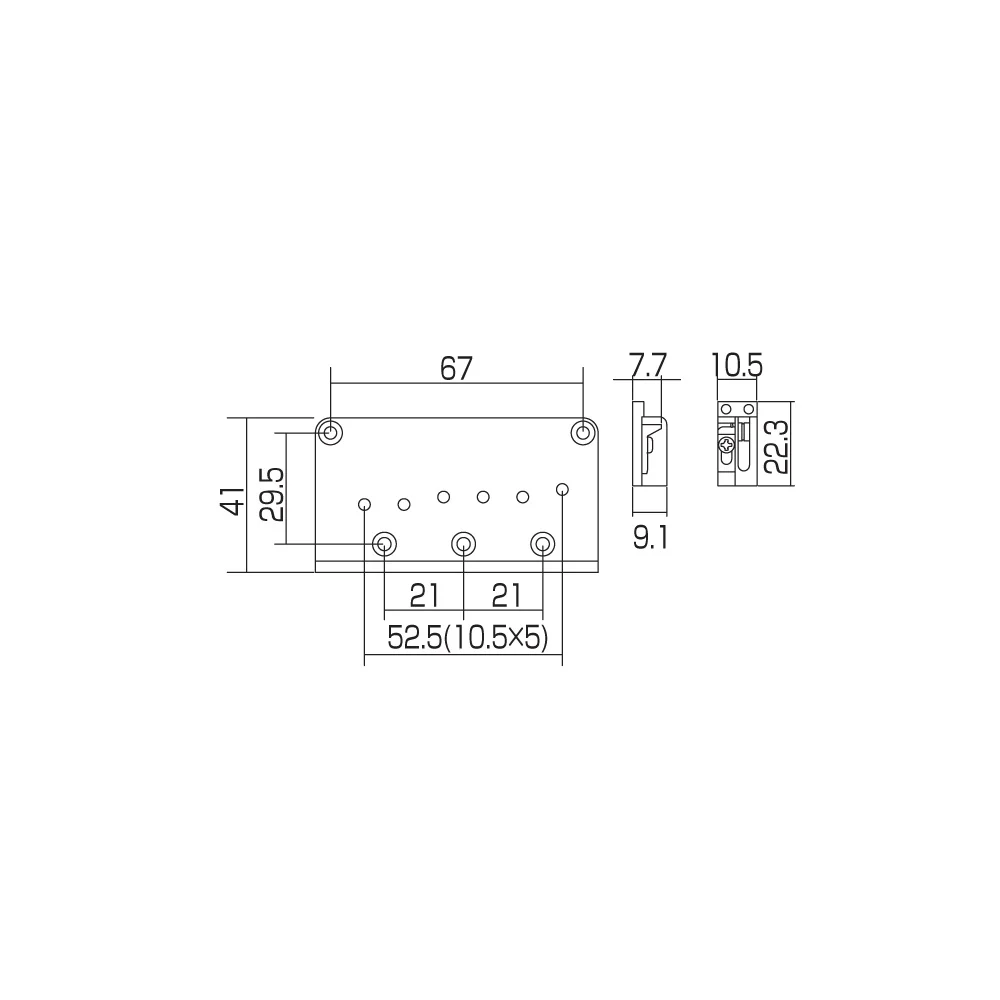 Twelve String Electric Guitar Bridge - Image 6